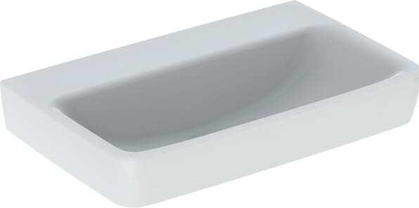 Actual product image Geberit Keramag Renova Compact washbasin, 650x370mm, without tap hole, without overflow (400 mm, 650 mm)