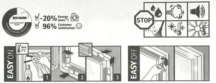 Image du produit tesa tesamoll CLASSIC E-Profil Joint de fenêtre, joint en caoutchouc pour l'isolation
