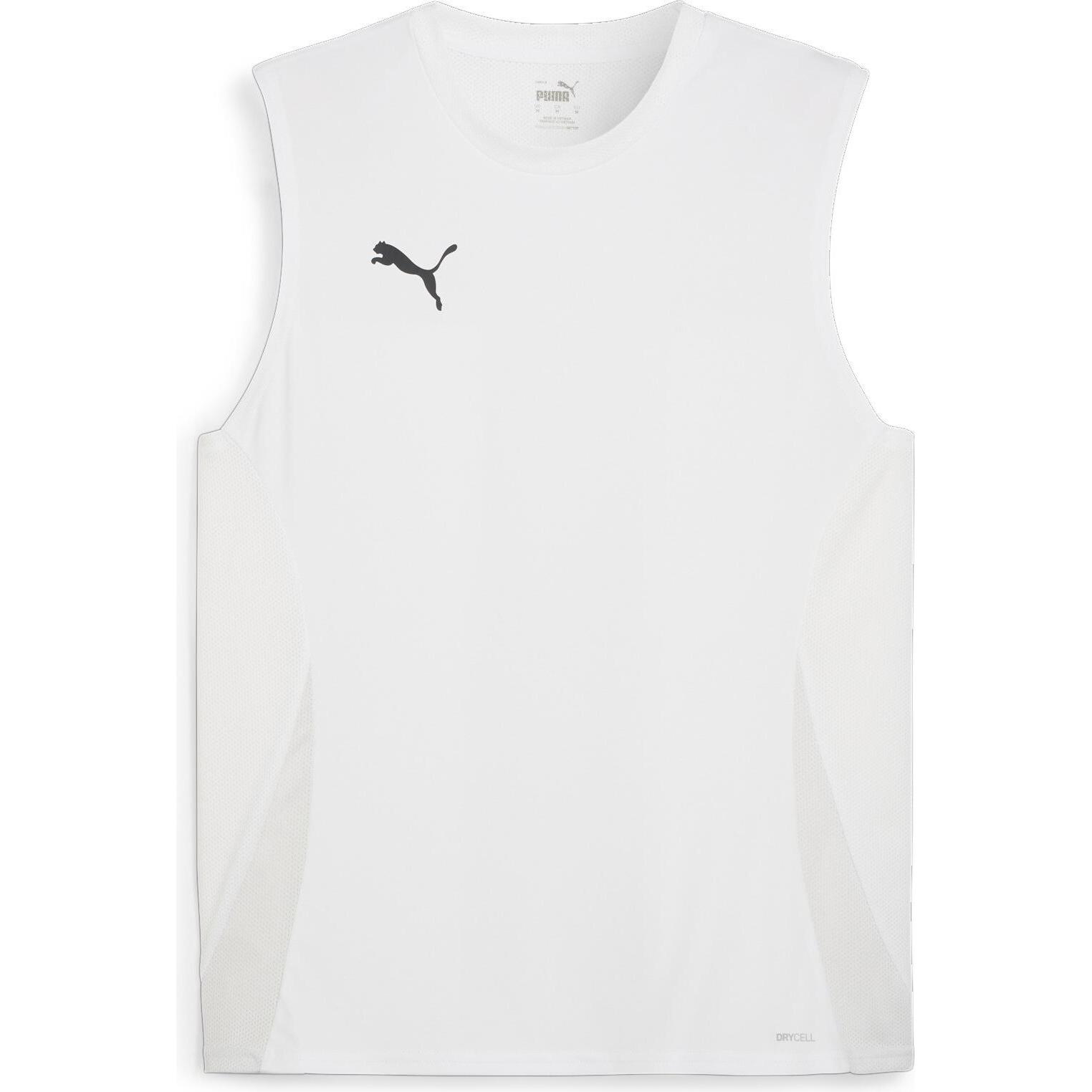 Puma, Herren, Sportshirt, teamGOAL Sleeveless Jersey (XXL), Weiss, XXL
