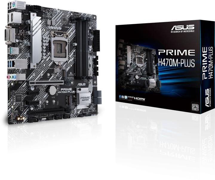 Produktbild ASUS PRIME H470M-PLUS (LGA 1200, Intel H470, mATX)