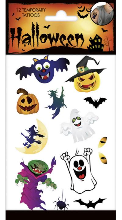 Produktbild Globos Europe Halloween Tattoos