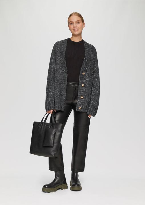 Produktbild S.Oliver Strickjacke Oversized Cardigan mit Glitzergarn und Pailletten (38)
