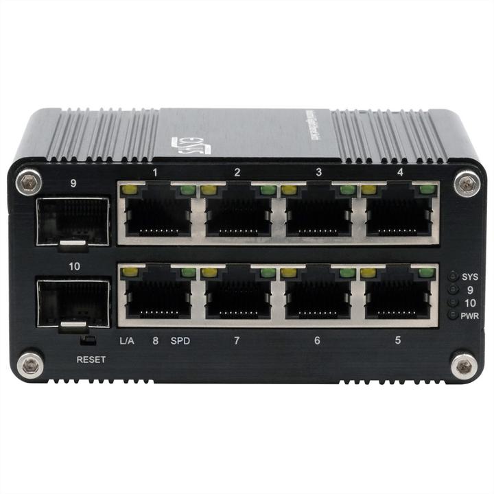 Produktbild Exsys Web-Managed Mini Switch 8x 1 Gbit/s + 2x SFP (10 Ports)