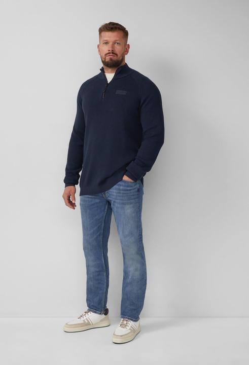 Image du produit s.Oliver Strickpullover Pullover aus Strukturstrick mit Troyer-Kragen (XXL)