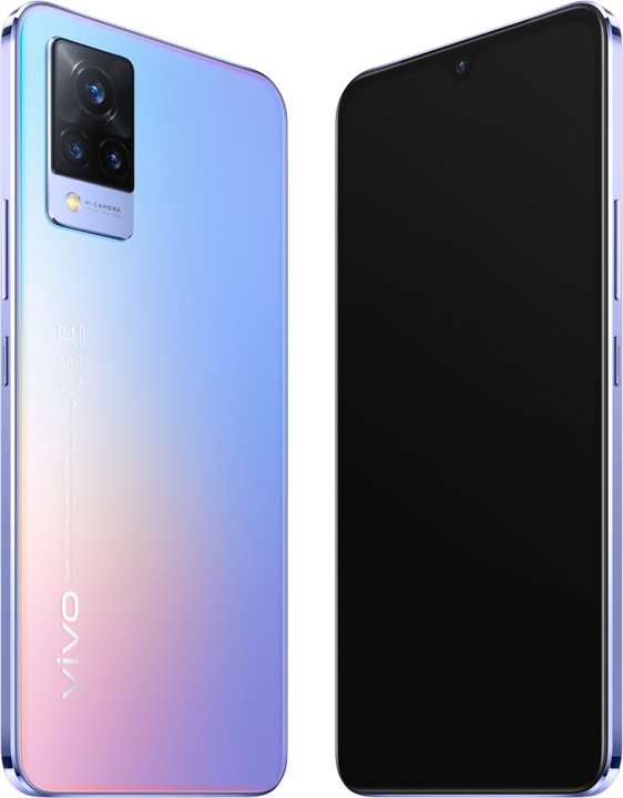 Actual product image Vivo V21 5G (128 GB, Sunset Dazzle, 6.44", Hybrid Dual SIM, 64 Mpx, 5G)