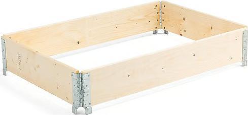 Actual product image kaiserkraft Wooden stacking frame for pallet in Euro format