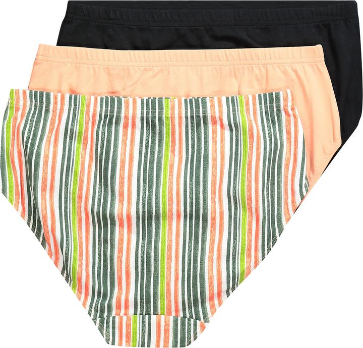 Produktbild Ulla Popken Midislips, 3er-Pack, Streifen/einfarbig (46, 48)
