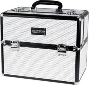 Actual product image Parisax Makeup Case White Rhinestones - A Stylish Beauty Accessory