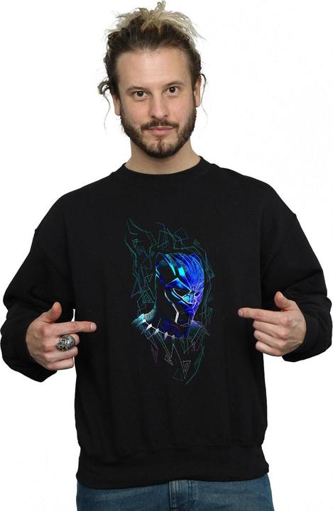 Image du produit Mens Black Panther Neon Mask Cotton Sweatshirt (3XL)