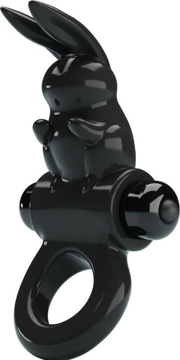 Produktbild Pretty Love - Aufregender Ring Rabbit Vibratorring 10 Vibrationen Schwarz (2.40 cm)