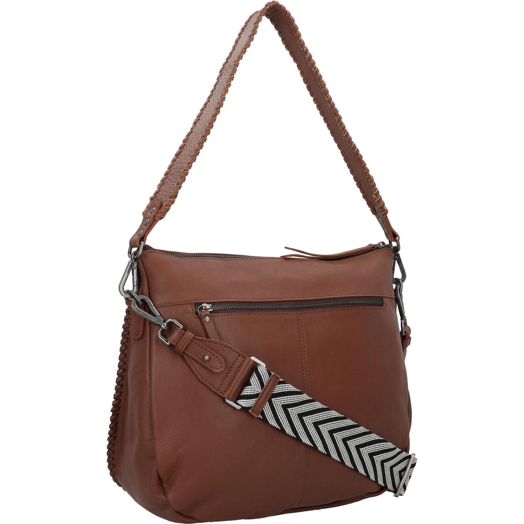 Thumbnail - Harbour 2nd, Handtasche, Just Pure Sarina Schultertasche Leder 34 cm, Braun