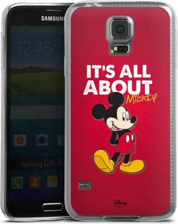 Produktbild DeinDesign Slim Case für Samsung Galaxy S5 Silikon Hülle Ultra Dünn Handyhülle Disney Maus Offizielles (Samsung Galaxy S5)