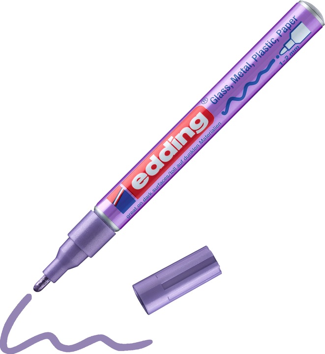Produktbild Edding 751 (Violett, 2 mm, 10 x)