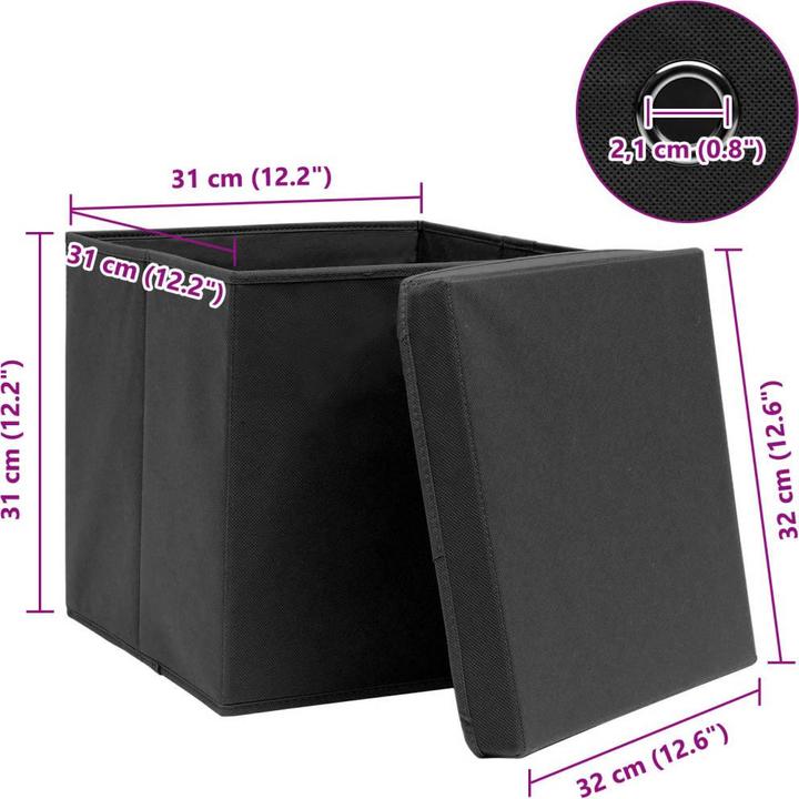 Actual product image vidaXL Aufbewahrungsbox (32 cm, 4x)