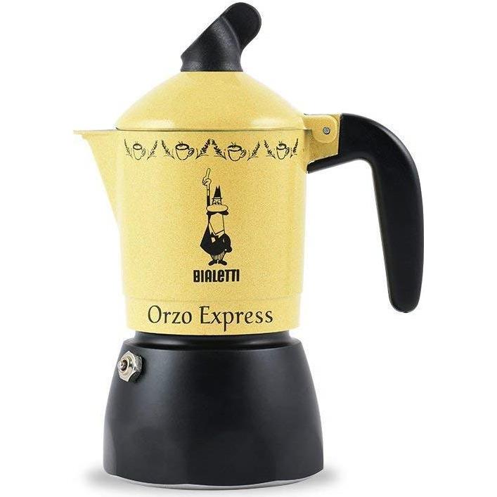 Bialetti Giallo/Nero Orzo Espresso, Caffettiera Moka,