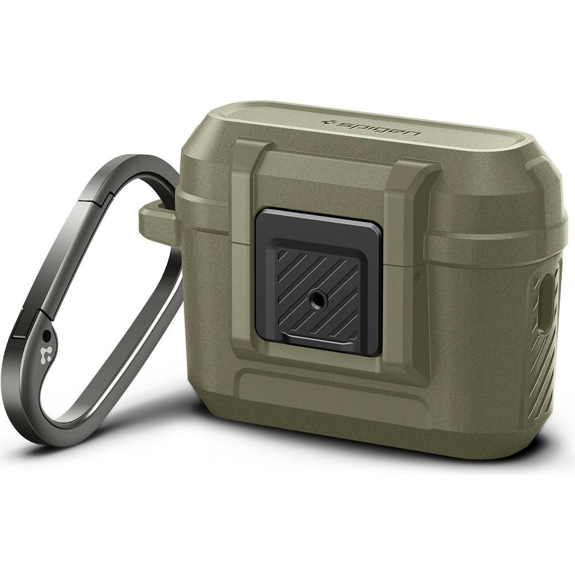 Thumbnail - Spigen Lock Fit Airpods Pro 1/2 Vintage Khaki (Kopfhörer Tasche), Kopfhörertasche + Schutzhülle, Grün