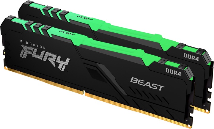 Kingston FURY Beast RGB (2 x 16GB, 3200 MHz, DDR4-RAM, DIMM)