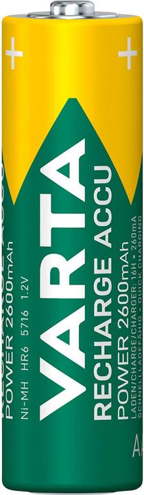 Image du produit Varta Recharger Accu Power (2 pcs, AA / LR6 / LR06 / Mignon / R6 / R14505, 2600 mAh)