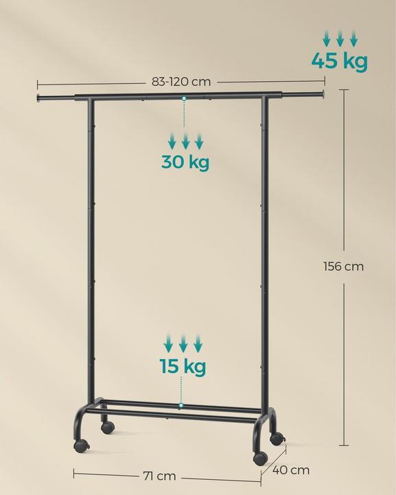 Actual product image Songmics Coat rack