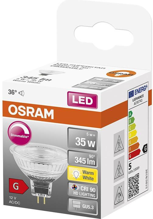 Actual product image Osram Superstar (GU5.3, 5 W, 345 lm, 1 x, G)