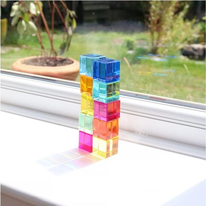 Produktbild TickiT 10 Farbige und Transparente Acryl-Würfel