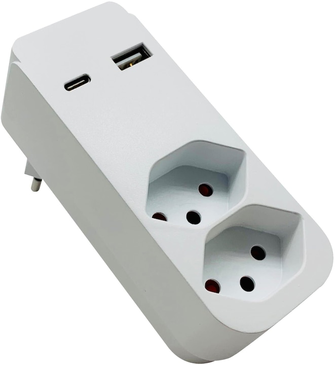 Do it + Garden Connecteur dérivatio (Type 13, USB-A, USB-C, 2 x)