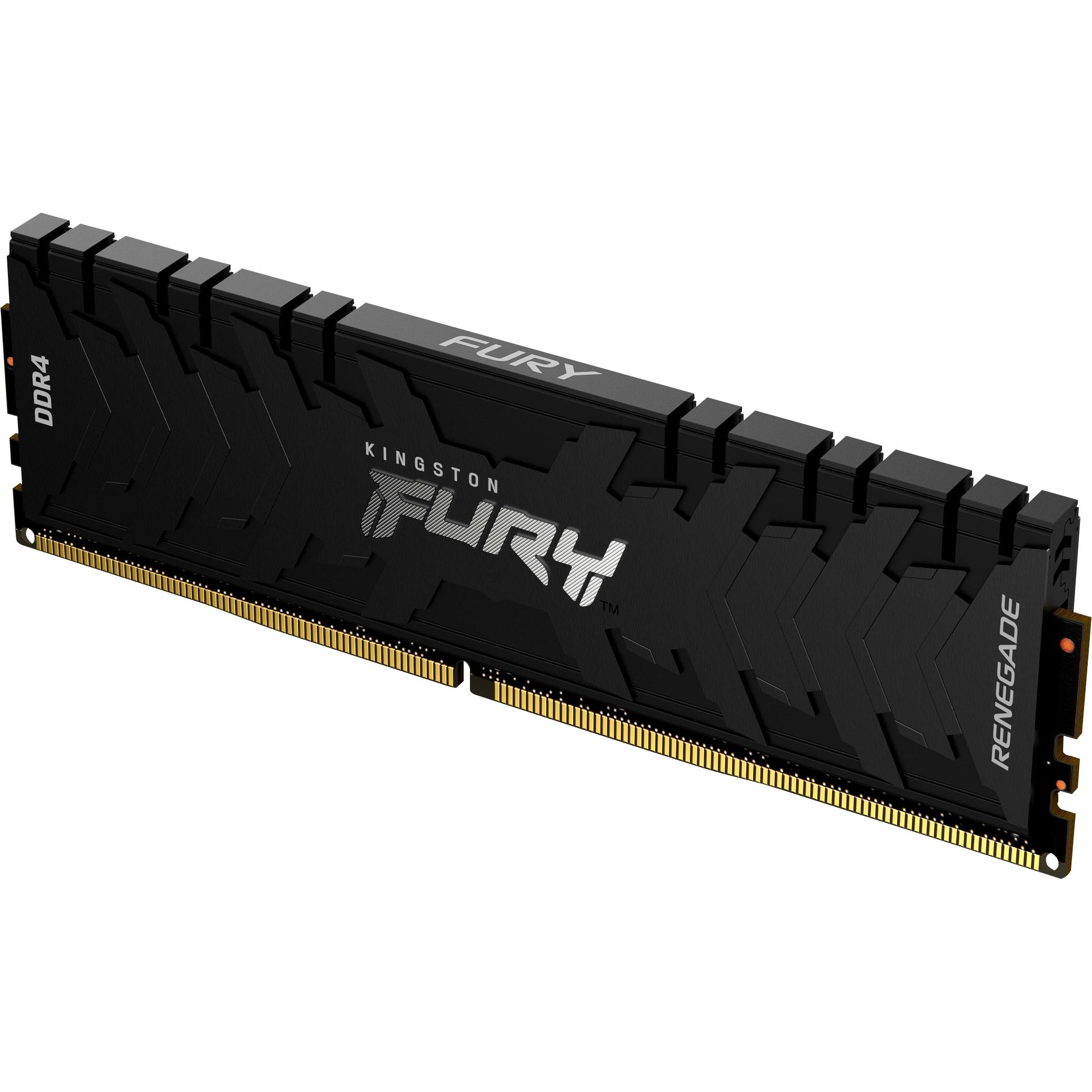 Thumbnail - Kingston FURY Renegade (2 x 8GB, 4800 MHz, DDR4-RAM, DIMM), RAM, Schwarz
