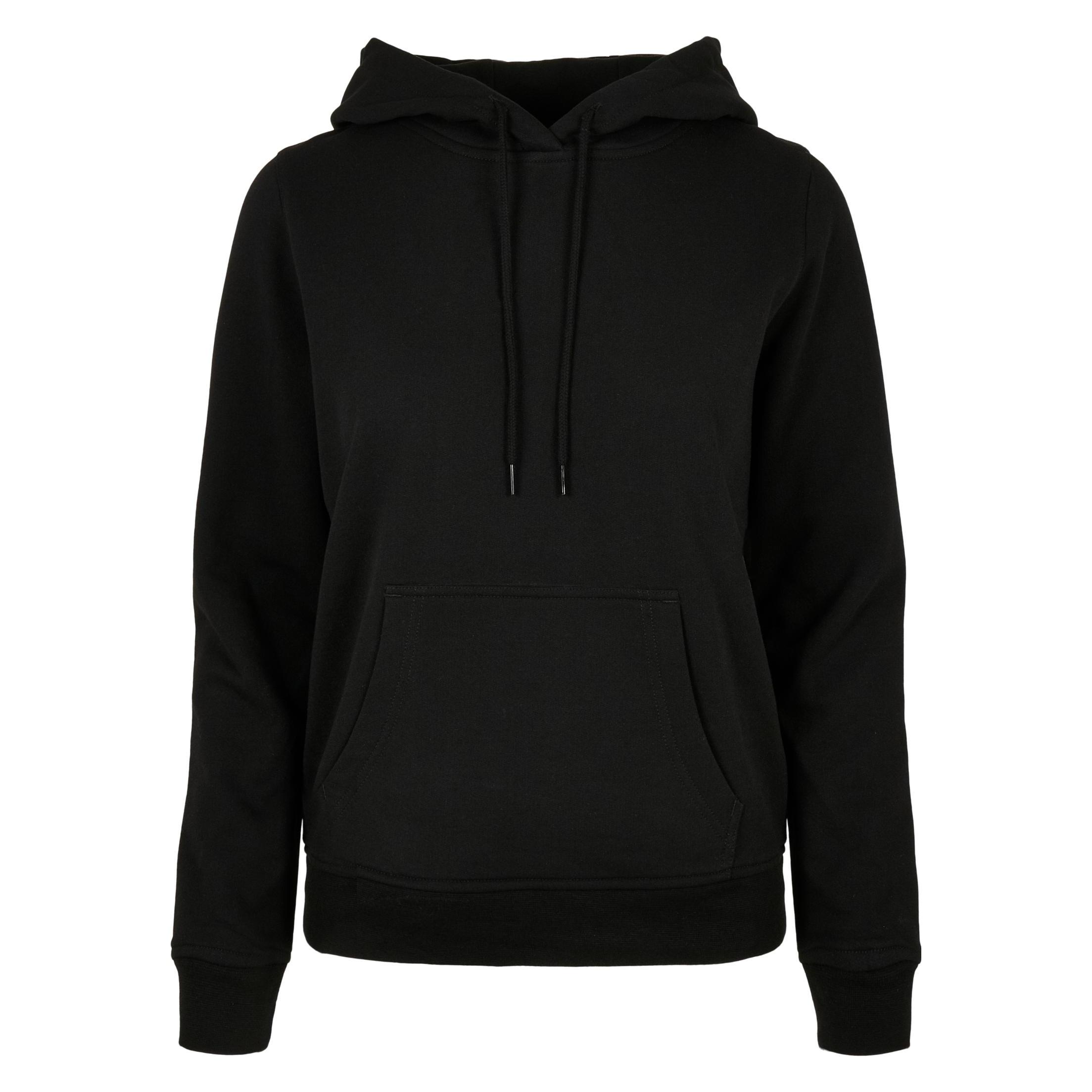 Build Your Brand, Damen, Pullover, Ladies' Basic Hoody, Schwarz, (Xs)