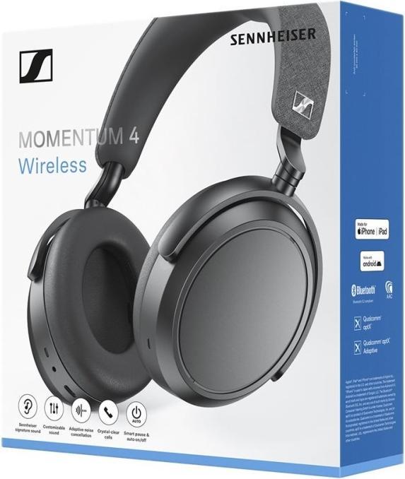 Produktbild Sennheiser Momentum 4 Wireless (ANC, 60 h, Kabelgebunden, Kabellos)