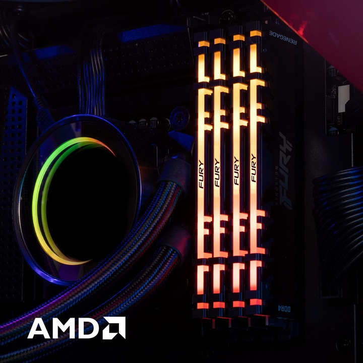 Actual product image Kingston FURY Renegade RGB (1 x 8GB, 3600 MHz, DDR4-RAM, DIMM)