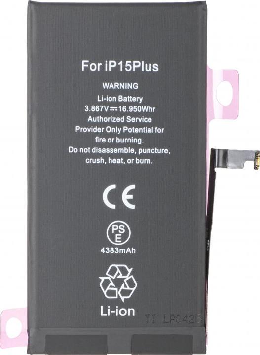 Actual product image Aftermarket Akku für iPhone 15 Plus, 4383mAh Diagnostic