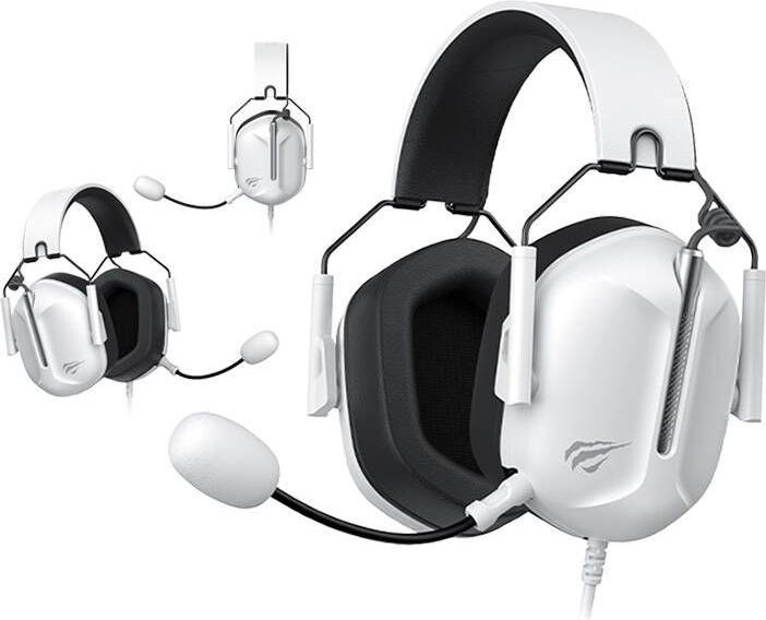 Actual product image Havit Gaming headphones H2033d (white-black) (Cable, Wireless)