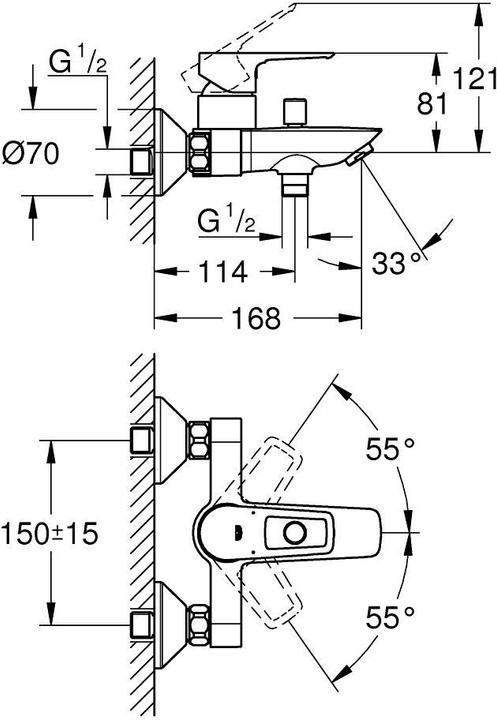 Produktbild Grohe Duscharmatur Start Loop 1/2
