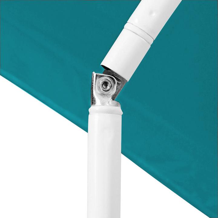 Actual product image Mojawo Parasol round Ø2m petrol polyester foldable UV protection (2 m)