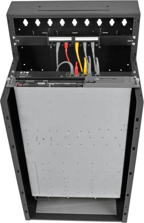 Actual product image Eaton SmartRack 12U Low-Profile Vertical-Mount Wall-Mount Small Server Rack Enclosure (12 RU, 19 inch rack)