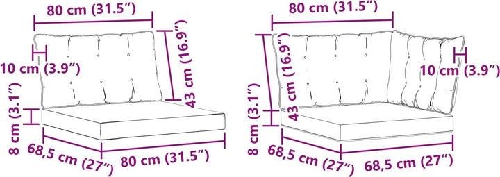 Produktbild vidaXL Outdoor-Sofa