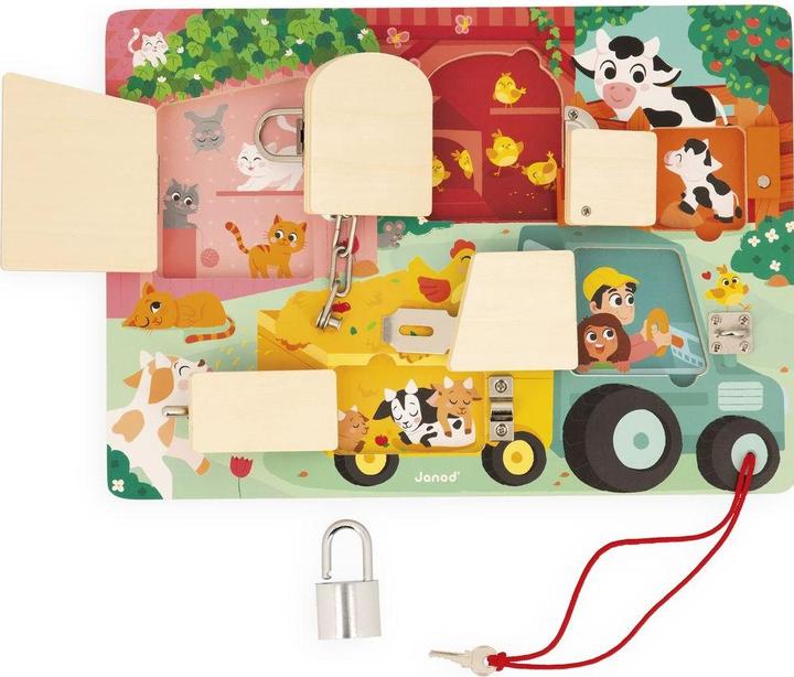 Actual product image Sophie la girafe The Farm - Board with Locks