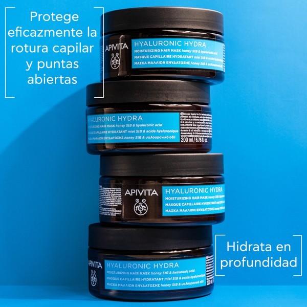 Actual product image Apivita Hyaluronic Hydra Hair Mask For Hydration With Honey Stb And Hyaluronic Acid 200ml (200 ml)