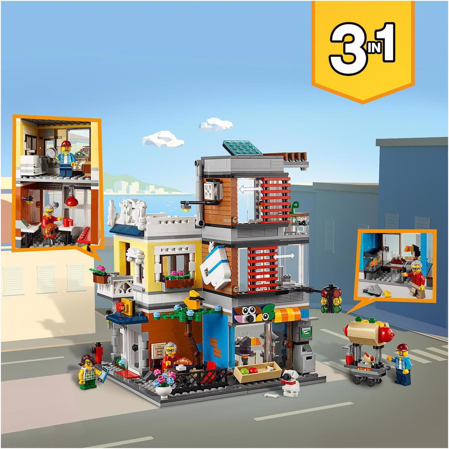 31097 Modular Lego Creator Townhouse Pet Shop And CafÃ© 31097 LEGO