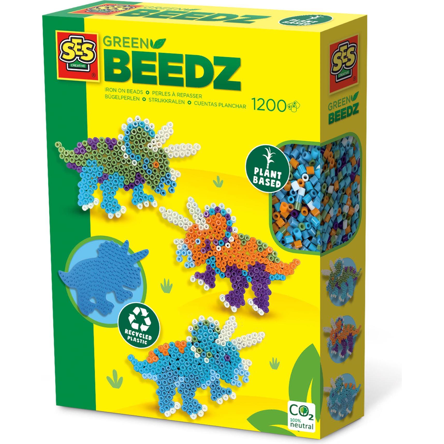 Ses Green Beedz - Bügelperlenset Triceratops Dino