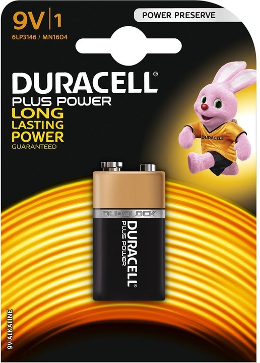 Actual product image Duracell Plus (1 pcs., 9V Block)