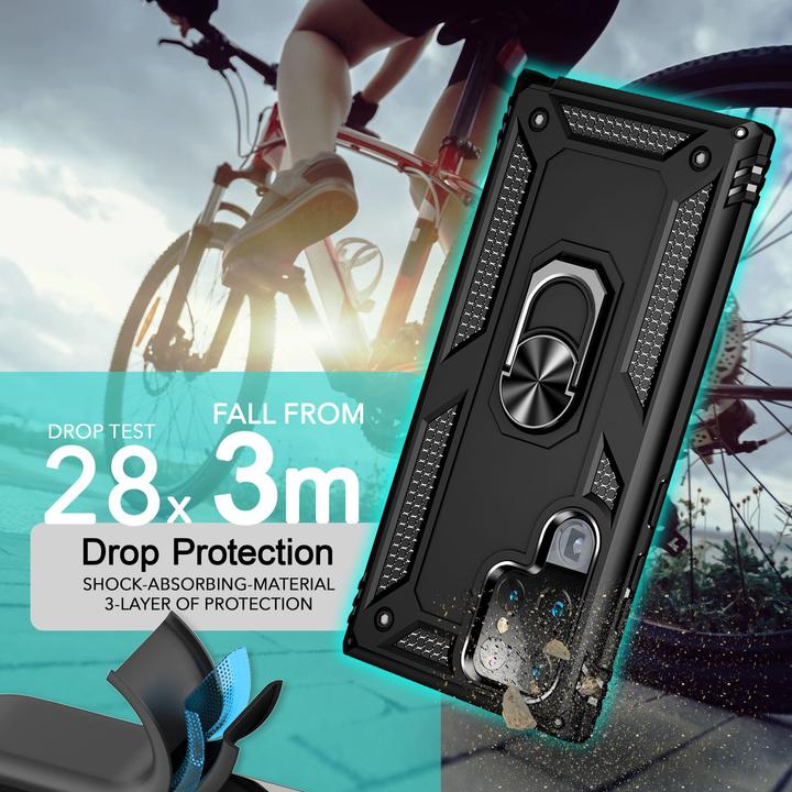 Actual product image Nalia Shockproof Military Style Ring Cover (Samsung Galaxy S24 Ultra)