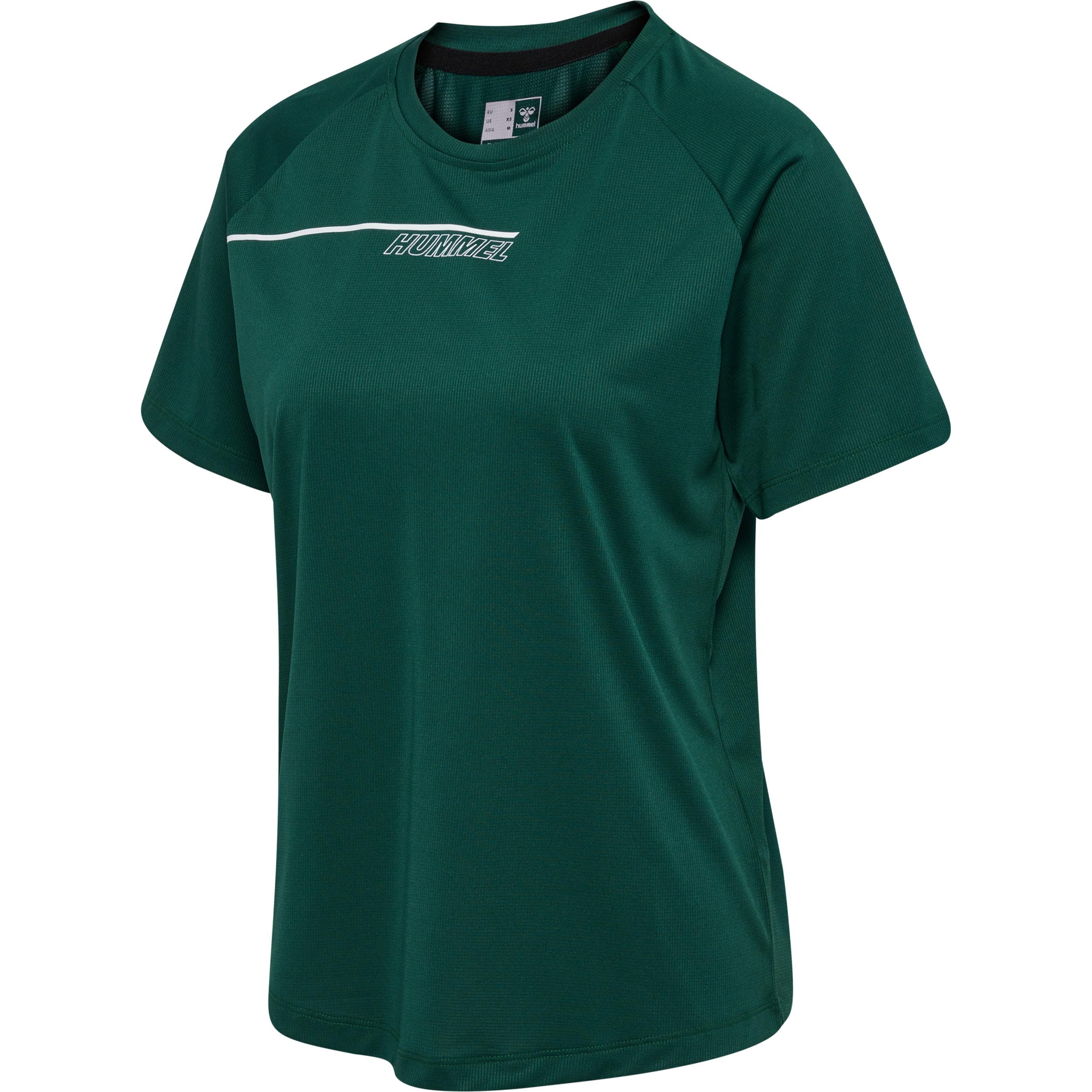 hummel, Damen, Sportshirt, Hmlcourt Light Weight T-Shirt W (L), Grün, L