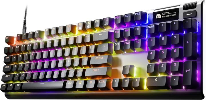 Produktbild SteelSeries | Gaming Keyboard | Apex Pro Gen 3 | Wired | US Layout | Black | USB-C | OmniPoint 3.0 Adjustable Hy (US, Kabelgebunden)