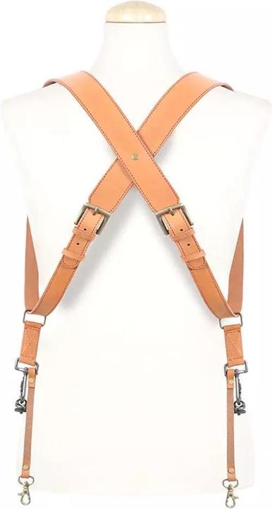 Actual product image Bronkey Tokyo Dual-Leder-Kameragurt, Hellbraun,L Large (Hip belt)