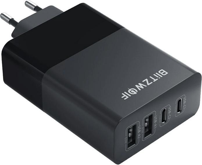 Actual product image BlitzWolf BW-S29 120W mains charger (black) (120 W, 4 ports)