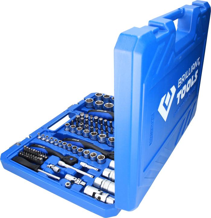 Actual product image Brilliant Tools Socket set, 172 pcs, 1/4, 3/8, 1/2 (3/8", 1/4", 1/2")