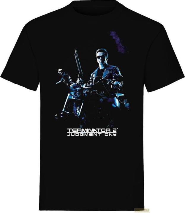 Terminator T-Shirt Bike Pose Schwarz Grösse M
