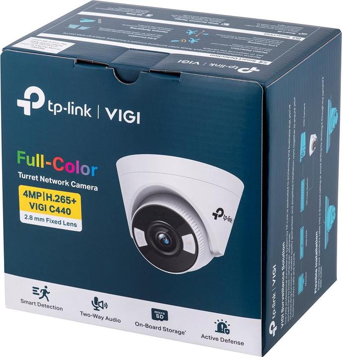 Produktbild TP-Link VIGI C440(2.8MM) - Revolverkamera, 4MP, 2.8mm, Voll-Farbe (2560 x 1440 Pixels)