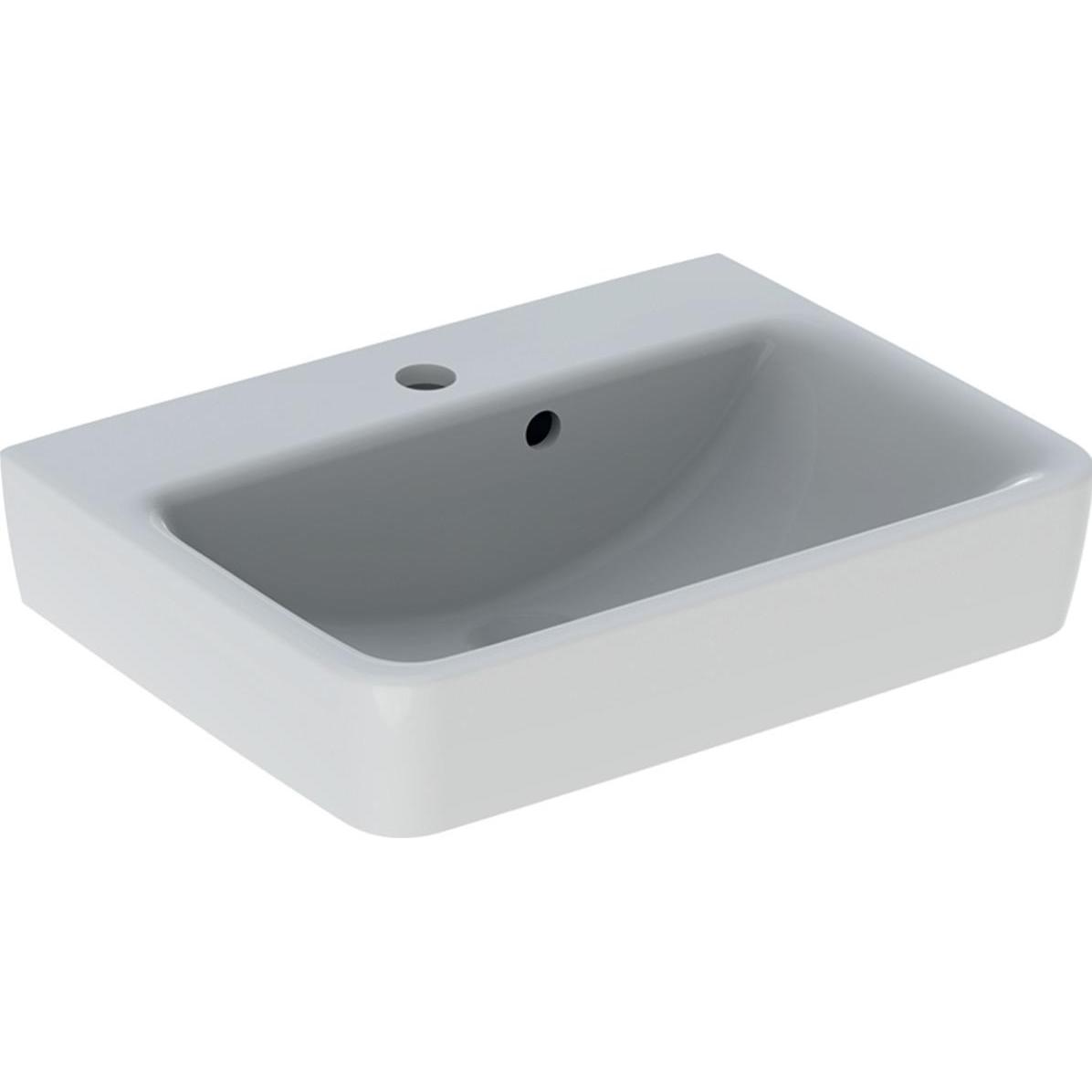 Geberit, Lavandino, Keramag / Lavandino Renova Plan 50 Cm Bianco 501628001 (380 Mm, 500 Mm)